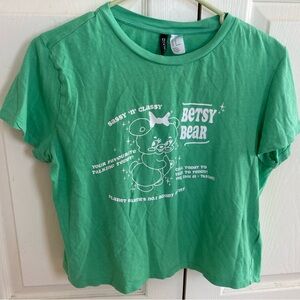 Green Betsy Bear Graphic T-Shirt